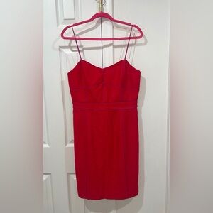 Banana Republic Vermillion Red Wool Blend Sheath Cocktail Dress Size 12 $130